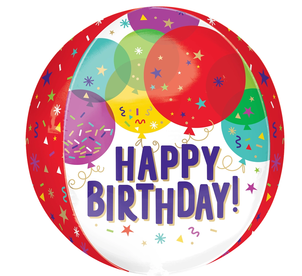 Anagram 15" Birthday Balloon Orbz